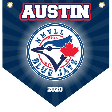 16" x 16" Home Plate Pennant - Blue Jays