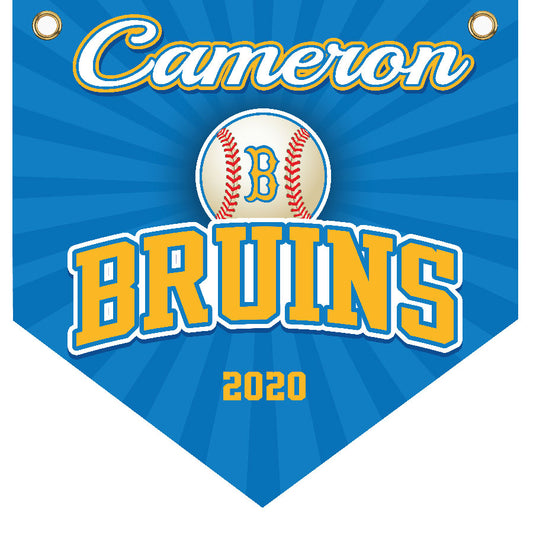 16" x 16" Home Plate Pennant - Bruins