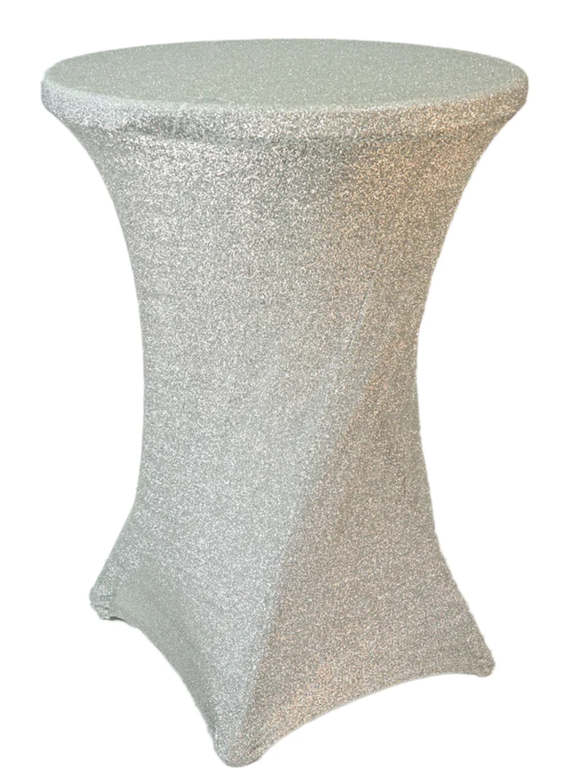 Cocktail Table Cloth - Silver Sparkle