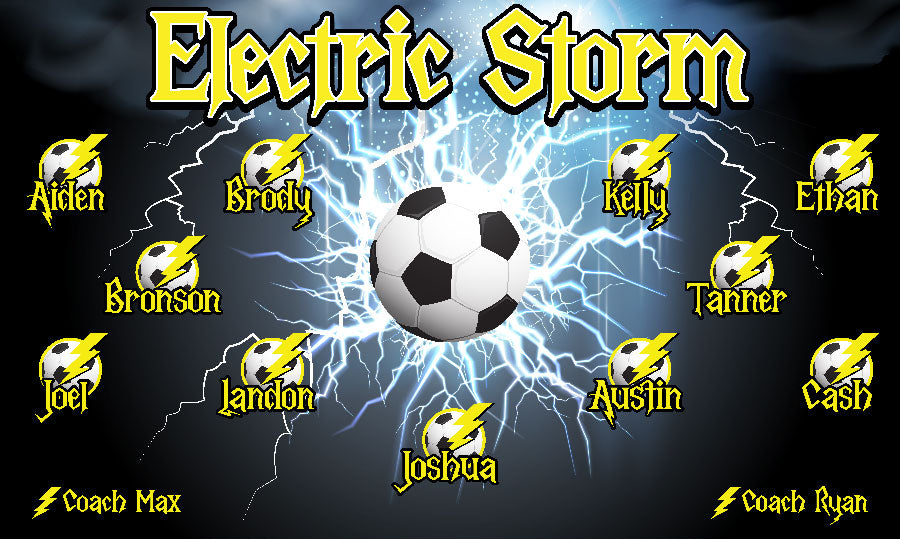 3'x5' Vinyl Banner - Electric Storm