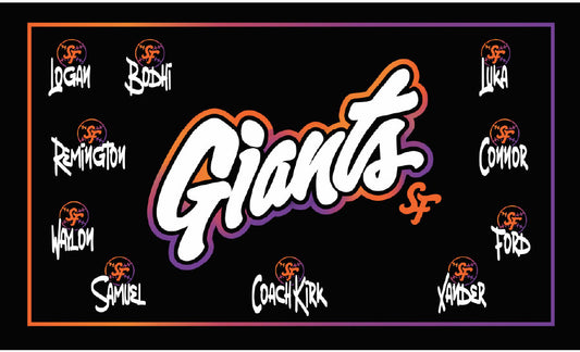 3'x5' Vinyl Banner - Giants (City Select)