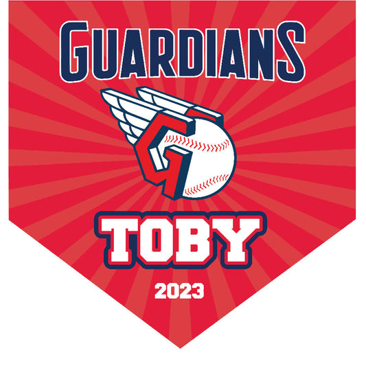 16" x 16" Home Plate Pennant - Guardians