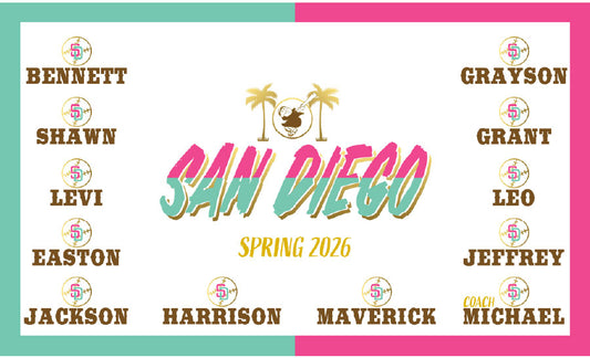 3'x5' Vinyl Banner - Padres (City Select)