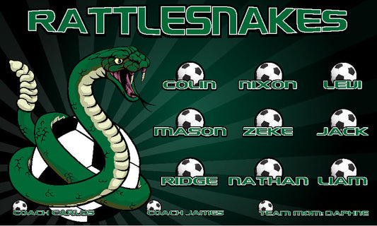 3'x5' Vinyl Banner - Rattlesnakes