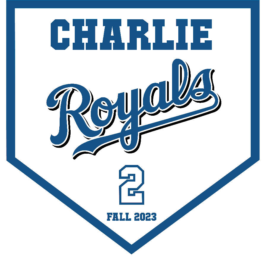 16" x 16" Home Plate Pennant - Royals