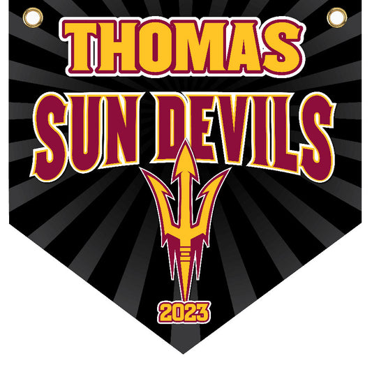 16" x 16" Home Plate Pennant - Sun Devils