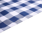 90x132 Buffalo Navy Polyester Rectangle Table Cloth