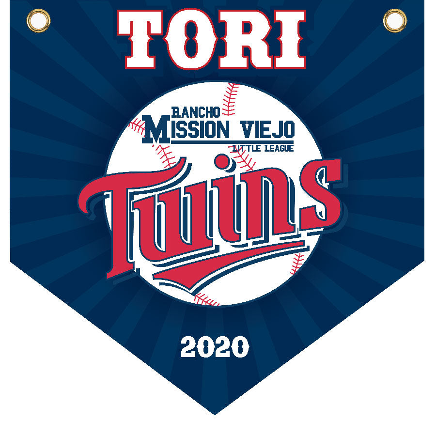 16" x 16" Home Plate Pennant - Twins