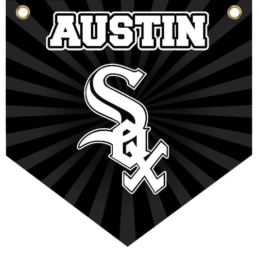 16" x 16" Home Plate Pennant - White Sox