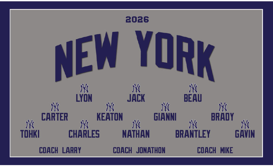 3'x5' Vinyl Banner - Yankees (City Select)