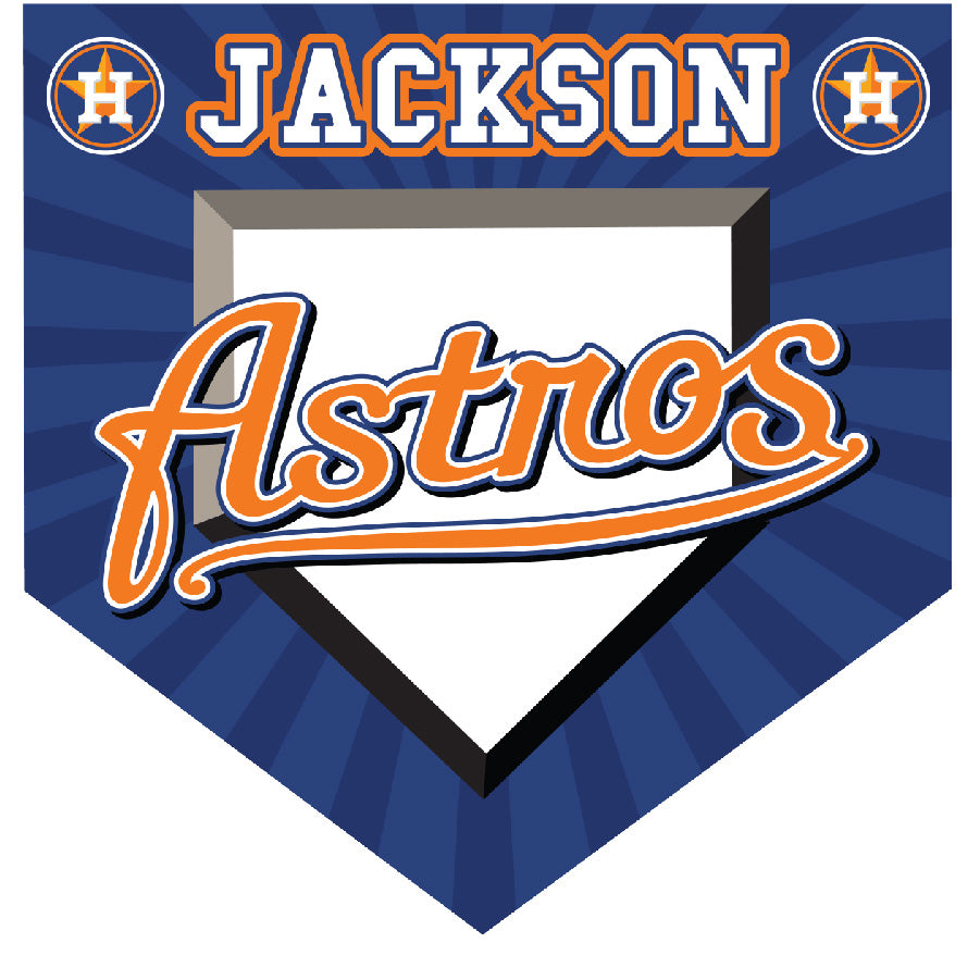 16" x 16" Home Plate Pennant - Astros (Home Plate)