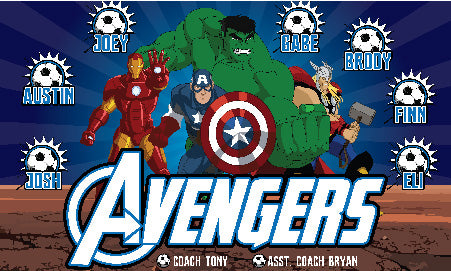 3'x5' Vinyl Banner - Avengers