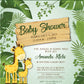 Baby Safari Baby Shower Invitations