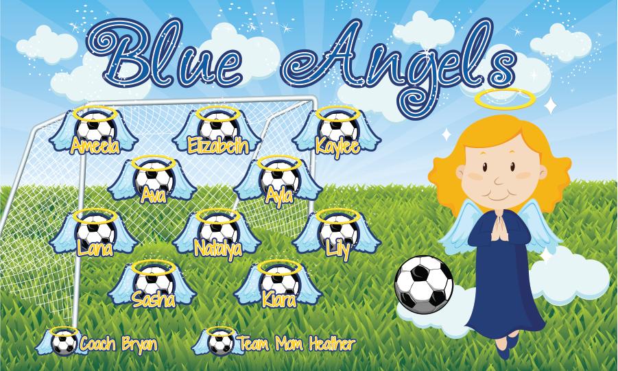 3'x5' Vinyl Banner - Blue Angels (Field)