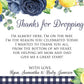 Blueberry Lemon Baby Shower Thank You Cards