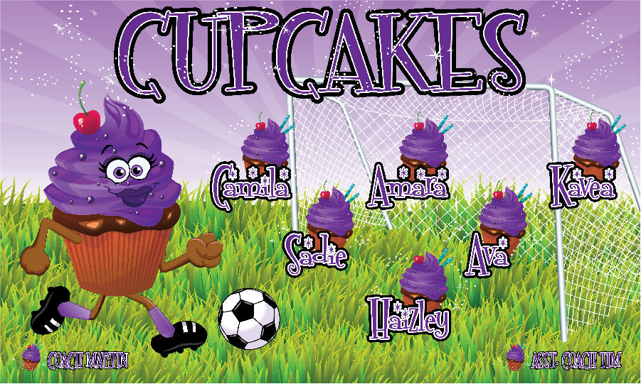 3'x5' Vinyl Banner - Cupcakes