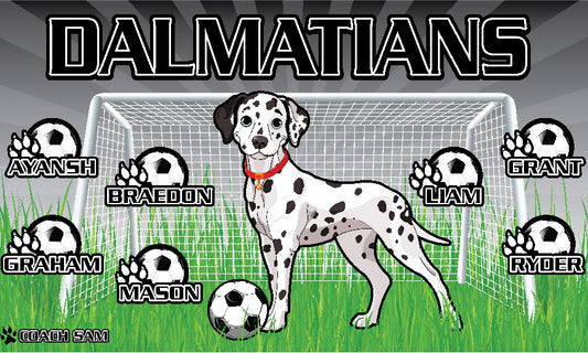3'x5' Vinyl Banner - Dalmatians