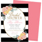 Floral Sparkle Bridal Shower Invitations