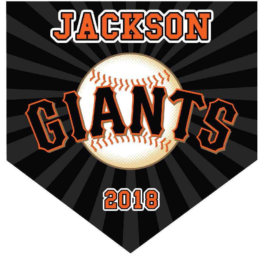 16" x 16" Home Plate Pennant - Giants