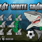 3'x5' Vinyl Banner - Great White Sharks