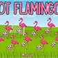 3'x5' Vinyl Banner - Hot Flamingos