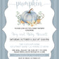 Little Pumpkin Baby Shower Invitation