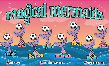 3'x5' Vinyl Banner - Magical Mermaids
