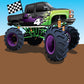 Monster Truck Birthday Thank You Cards