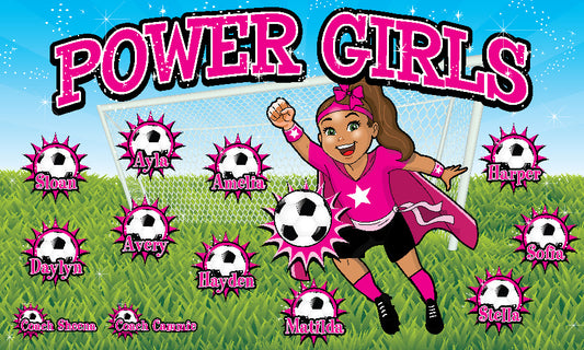 3'x5' Vinyl Banner - Power Girls