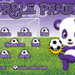 3'x5' Vinyl Banner - Purple Pandas