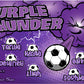 3'x5' Vinyl Banner - Purple Thunder