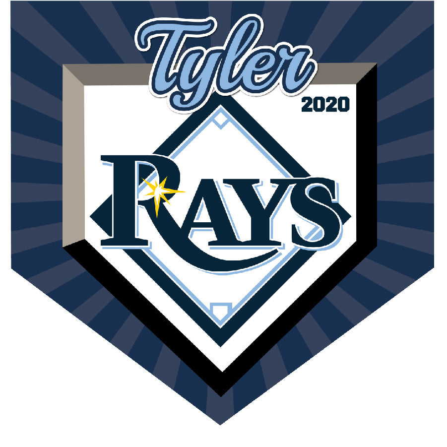 16" x 16" Home Plate Pennant - Rays