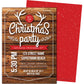 Rustic Antlers Christmas Party Invitations