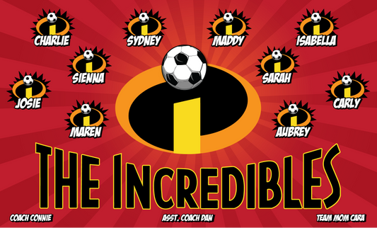 3'x5' Vinyl Banner - The Incredibles