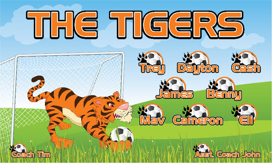 3'x5' Vinyl Banner - The Tigers