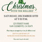 Watercolor Pine Christmas Party Invitations