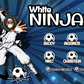 3'x5' Vinyl Banner - White Ninjas