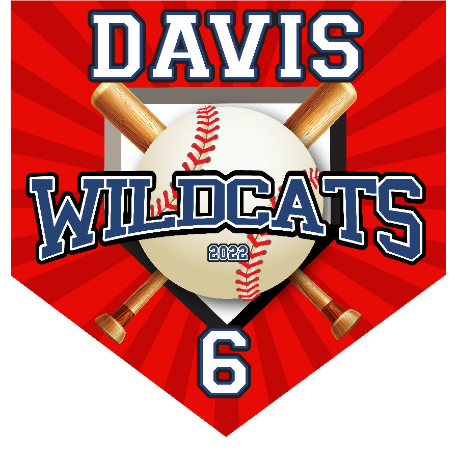 16" x 16" Home Plate Pennant - Wildcats