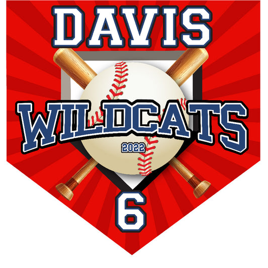 16" x 16" Home Plate Pennant - Wildcats